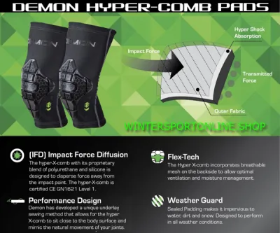 Demon Hyper X Comb Elbow Pad