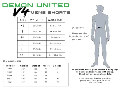 demon-shorts-x-v6-size-chart