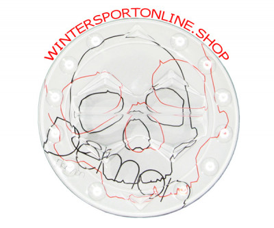 Demon Stomp pad SKULL for Snowboard CLEAR STOMP WITH BLUE SKULL