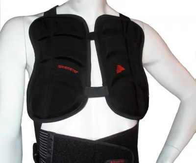 Snowboard Protektor L Rückenprotektor mit Brust Schutz abnehmbar
